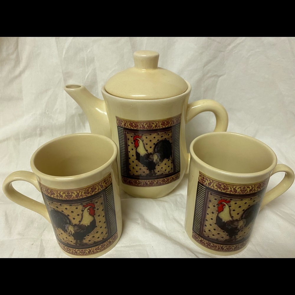 Rooster Tea Set